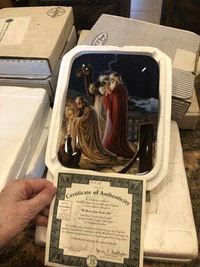 Bradford Exchange “We Have Come From Afar” Plate – Douglas Klauba – Limited Edit